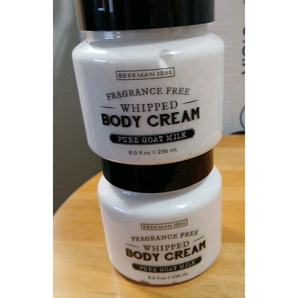 2X-Beekman 1802 Pure Goat Milk Whipped Body Cream, Fragrance-Free 8 fl oz NO BOX - Picture 2 of 9